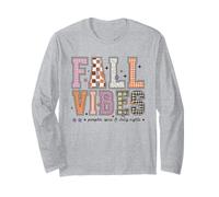 Fall Vibes Shirt Pumpkin Spice Autumn Outfit Thanksgiving Long Sleeve T-Shirt