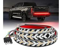 Fall Warning Signal Driving Light Strip,48/60-Inch Car LED Tailgate Light Strip,Arrow LED Tailgate Light Bar Strip for Truck,Pickup Truck Tail Light Strip, Truck Tailgate Dynamic Light Bar (60 in)