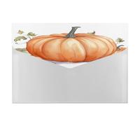 Fall Watercolor Pumpkins File Folder with Snap&6 Pockets Reusable File Organizer Portable Document Paper Bill Receipt Organizer Plastic Envelopes for Office College Letter Size