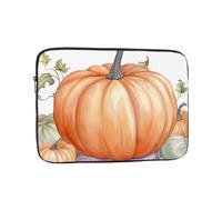 Fall Watercolor Pumpkins Laptop Case 13 inch, Water Resistant Laptop Sleeve Shockproof Protective Traveling Computer Bag Portable Business Briefcase for Men Women