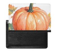 Fall Watercolor Pumpkins Passport Holder ID Card Protector Case Holder Travel Pack Unisex-adult Waterproof Passport