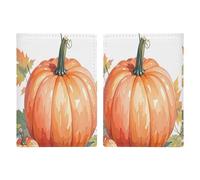 Fall Watercolor Pumpkins Passport Holder Personalized Passport Wallet for Women Men Travel Document Organizer Holder