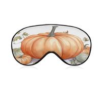 Fall Watercolor Pumpkins Sleep Mask,Adjustable Strap Sleeping Mask, Complete Light Blocking Sleep Shade Cover,Soft Breathable Comfortable Blindfold for Women and Men