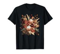 Fall Wildflower Rustic Protea Bouquet Botanical Autumn Bloom T-Shirt