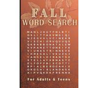 Fall Word Search: Fall Word Search: Word Searches with Easy to Read Print about all things related to the Autumn season! | 6 x 9 inches, 110 pages | ... gift for Vacations, Holidays and Free Times.