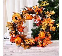 Fall Wreath 20cm 38cm Christmas Wreath Handmade Pendant Garland shopping Mall Home Decoration Christmas Tree Door Decoration Wreath Christmas Wreath