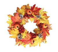 Fall Wreath For Front Door, Autumn Door Wreaths Outdoor, Artificial Flowers Autumn Garland Decor, Halloween Wreath Front Door, Autumn Door Wreath For window Wall, Table Centre Piece Decoration