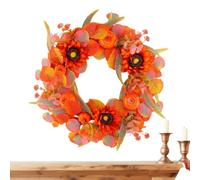 Fall Wreaths Artificial Autumn Thanksgiving Sunflower Wall Decor