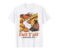 Fall Y'all Asheville North Carolina NC Bear Autumn Souvenir T-Shirt