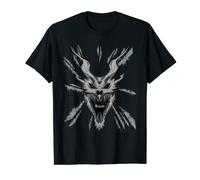 Fallen Angel Azazel Spooky Dragon Demon Face T-Shirt