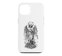 Fallen Angel Broken Halo Gothic Monochrome Art Case for iPhone 13