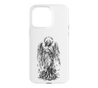 Fallen Angel Broken Halo Gothic Monochrome Art Case for iPhone 15 Pro Max