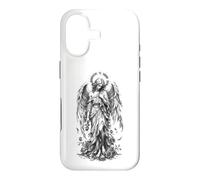 Fallen Angel Broken Halo Gothic Monochrome Art Case for iPhone 17