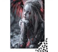 Fallen Angel Jigsaw Puzzle 1000 Piece Recycled Paper for Adults Blood TearsPuzzle Educational Game Decompression Home Activity Great Gift Idea for Birthdays 52x38cm/1000pcs