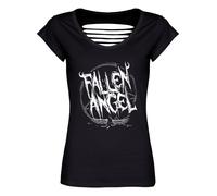 Fallen Angel Ladies Black Razor Back T-Shirt