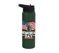 Fallen but not Forgotten Memorial Day Stainless Steel Insulated Water Bottle