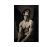 Fallen Dark Angel - Dark Academy Renaissance Style Canvas Poster Bedroom Decor Landscape Office Room Decor Gift 12x18inch(30x45cm)