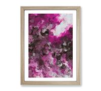 Fallen From The Sky Abstract Framed Print | A3 Oak Framed Wall Art | Ready to Hang | Abstract Landscape Picture | Living Room Bedroom Lounge Office