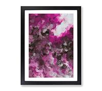Fallen From The Sky Abstract Framed Print | A4 Black Framed Wall Art | Ready to Hang | Abstract Landscape Picture | Living Room Bedroom Lounge Office