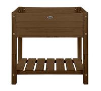 Fallen Fruit Compact Raised Bed - Brown Fsc Wood With Root Cloth, Ideal For Small Gardens And Balconies Xx Large