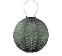 Fallen Fruits 30 Ikat Medium Round Solar Lantern Sage