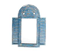 Esschert Design Louvre Mirror - Blue, Blue