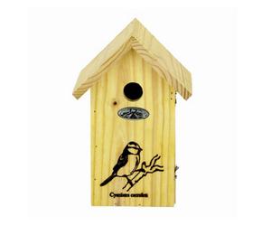 Fallen Fruits Blue Tit Silhouette Wooden Bird House