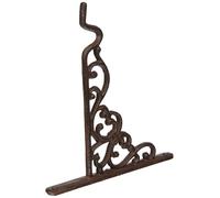 Fallen Fruits BPH28 Small Cast Iron Hanging Basket Hook - Brown S,