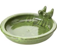 Fallen Fruits Ceramic Bird Bath Green FB489
