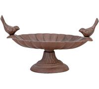 Fallen Fruits FB162 Double Bird Bath, Brown