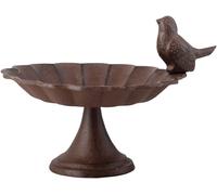 Fallen Fruits FB164 Bird Bath, 19 x 16 x 14 cm, Antique Brown