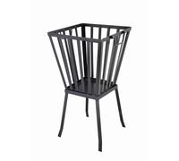 Fallen Fruits FF119 Square Fire Basket, Black