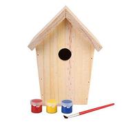 Esschert Design DIY Bird Nesting Box Pinewood with Paint 14.8x11.7x20 cm KG145