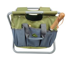 Fallen Fruits Garden Canvas Bag Folding Tool Stool Seat Detachable Gardening