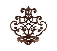 Decorative Cast Iron Wall Mounted Pot Holder - 1 Pot