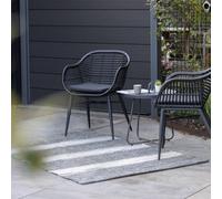 Fallen Fruits Striped Woven Outdoor Rug