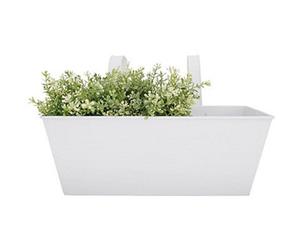 Fallen Fruits White Balcony Flower Planter Box