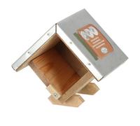 Fallen Fruits Wooden Standing Peanut Butter Bird Feeder