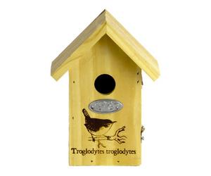 Fallen Fruits Wren Silhouette Wooden Bird House
