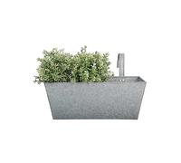 Esschert Design Balcony Planter, Silver