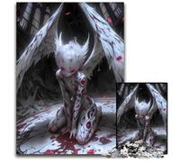 Fallen Kid Gothic Angel Jigsaw Puzzles for Adults 1000 Piece Jigsaw Puzzles Ideal for Lover Perfect Christmas New Year Valentine's Gift 1000 PCS(38x26cm)