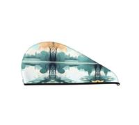 Fallen leaves on a tranquil lakeShower Capï¼šgood water absorption performance and is suitable for fairies with all kinds of hair types