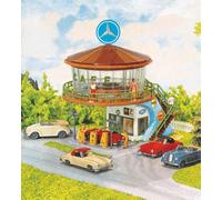 Faller H0 109214 B-214 Building Kit "Auto-Rast" Gas Station with Cafe