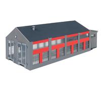 Faller 120079 Electric Locomotive Shed (2 Road) Kit IV