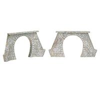 2 Tunnel Portals - Single-track steam version. HO/OO gauge Faller 120561