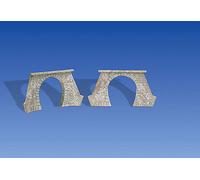 2 Tunnel Portals - Single-track steam version. HO/OO gauge Faller 120561