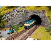 FALLER 120578 HO Scale Portal For Two Track Tunnel With Side Walls
