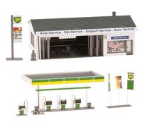 Faller 130345 Gas Station 158 x 96 x 63 mm + 123 x 63 x 55 mm New OVP