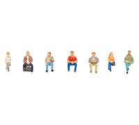 Faller Seated People Figure Set , HO Scale