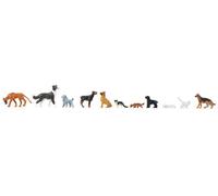 Faller 151902 Cats (4) & Dogs (8) Figure Set